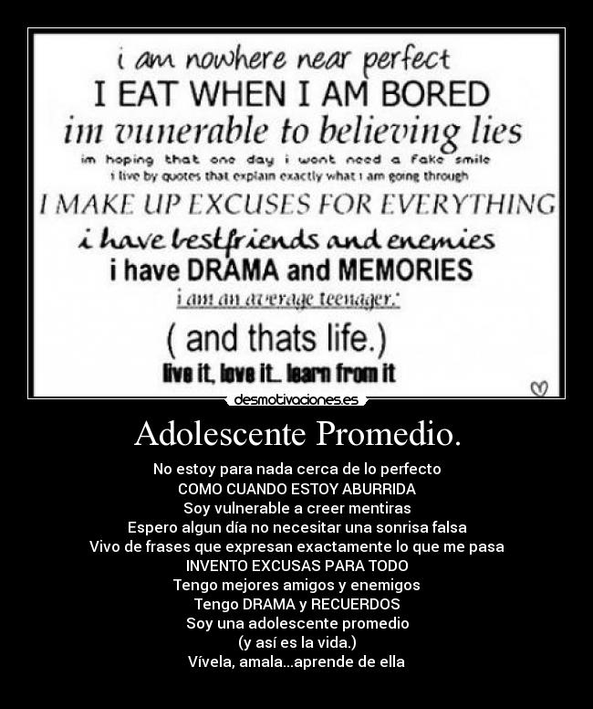 Adolescente Promedio. -