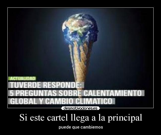 Si este cartel llega a la principal - puede que cambiemos