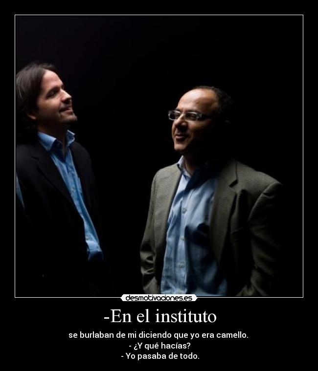 -En el instituto -
