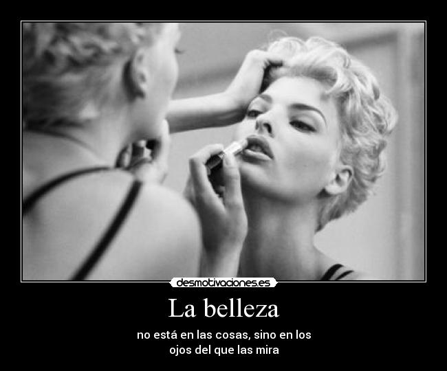 La belleza -