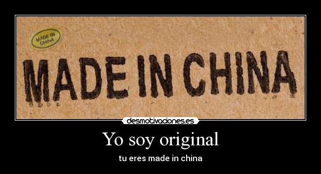 Yo soy original -