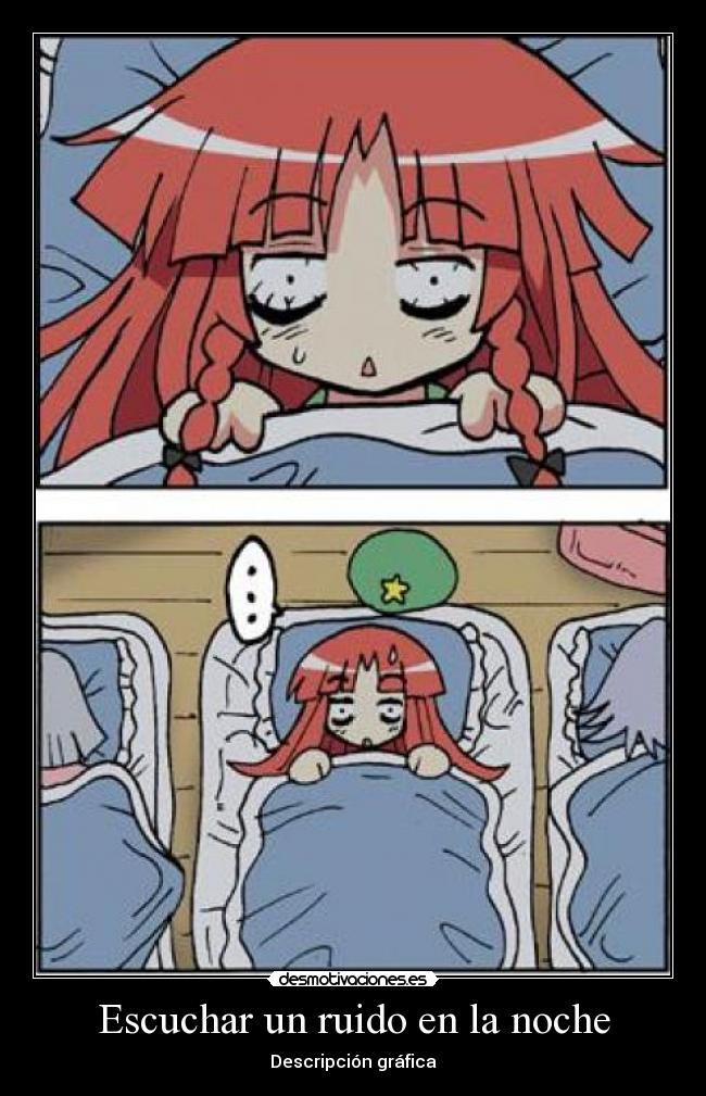 Escuchar un ruido en la noche -