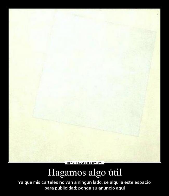 Hagamos algo útil - 