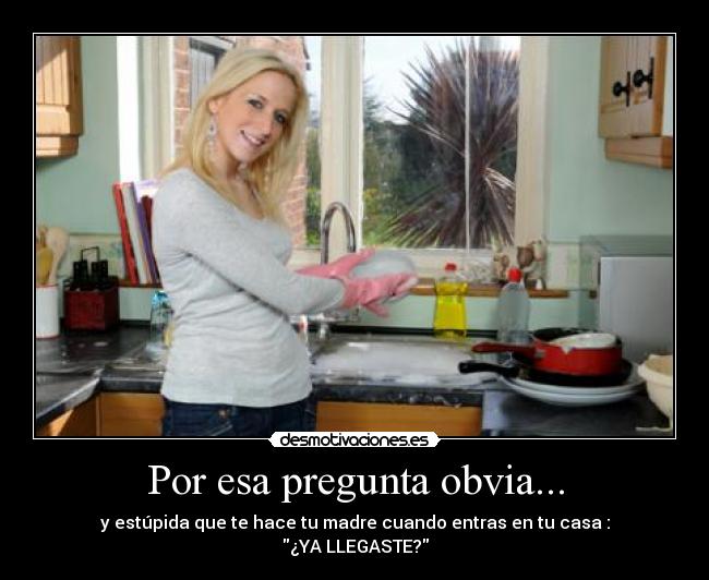 Por esa pregunta obvia... - 