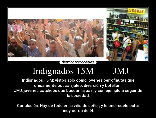 Indignados 15M JMJ -