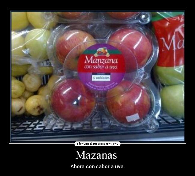 Mazanas - Ahora con sabor a uva.
