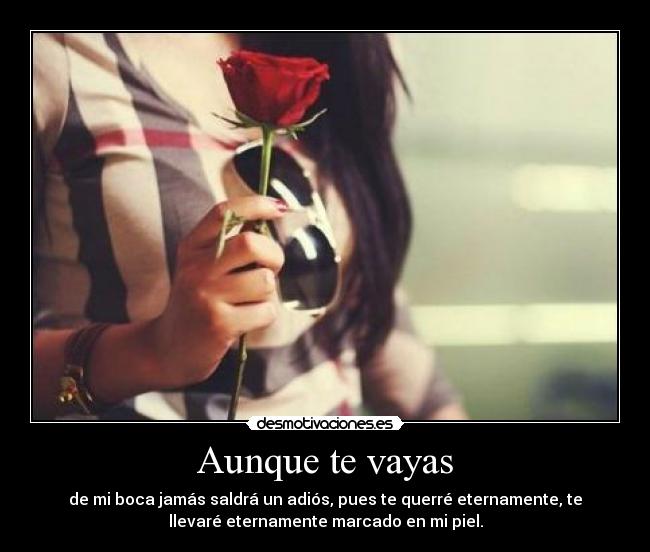 Aunque te vayas -