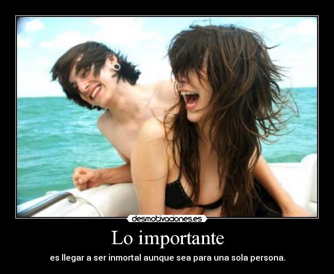 Lo importante -