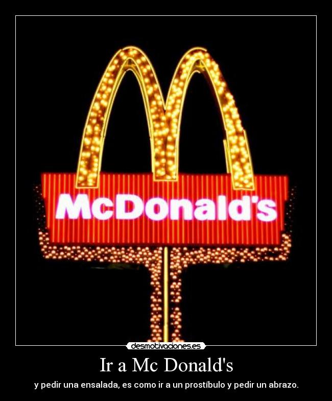 Ir a Mc Donalds -