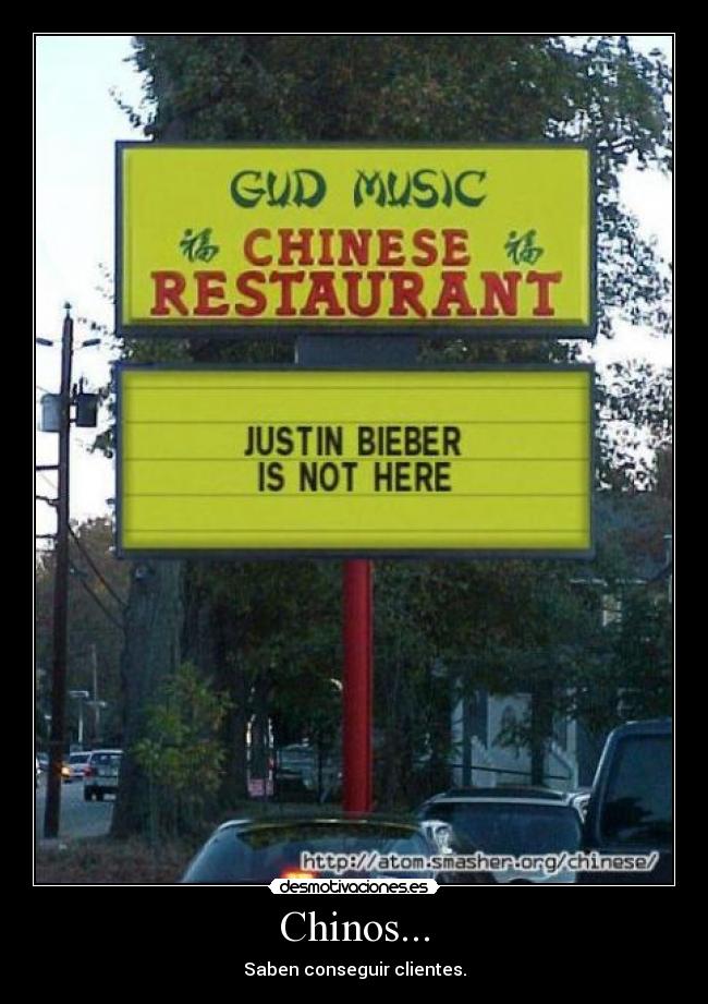 Chinos... - Saben conseguir clientes.