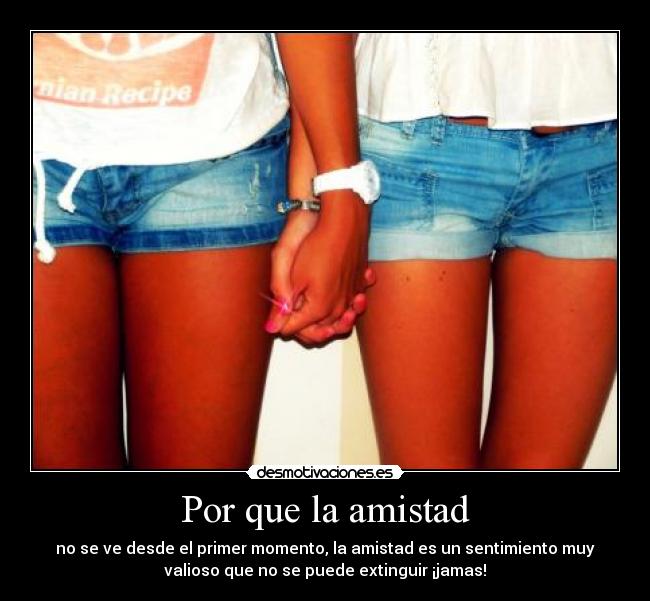 Por que la amistad - 