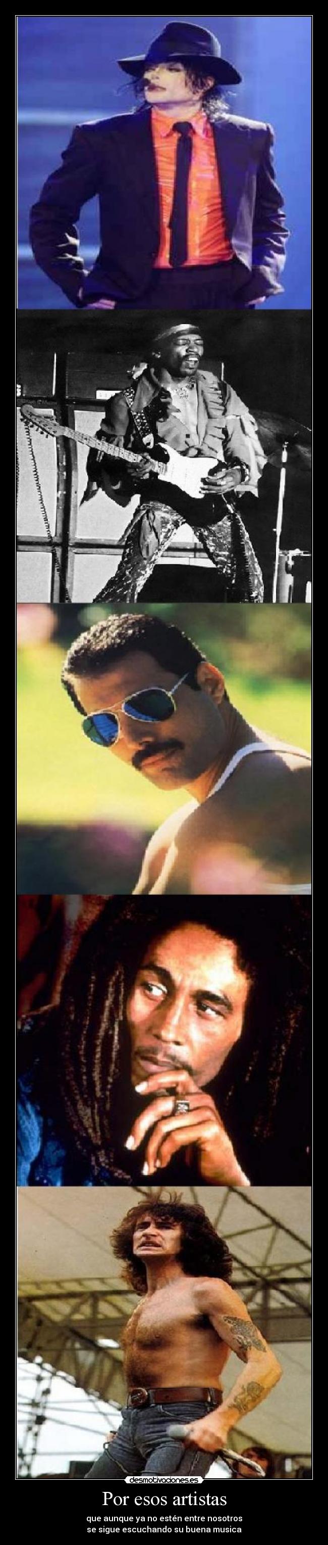Por esos artistas -