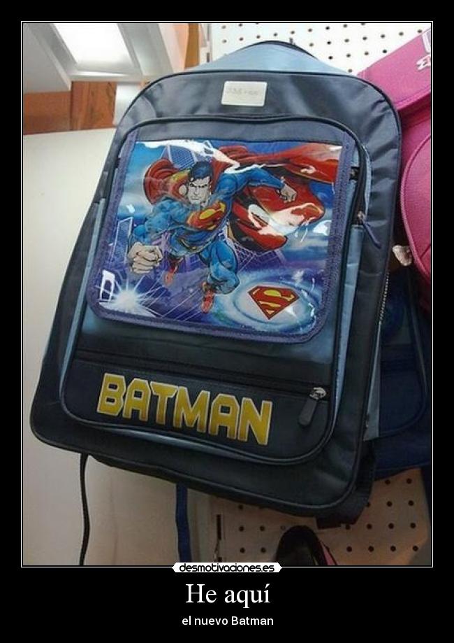 He aquí - el nuevo Batman