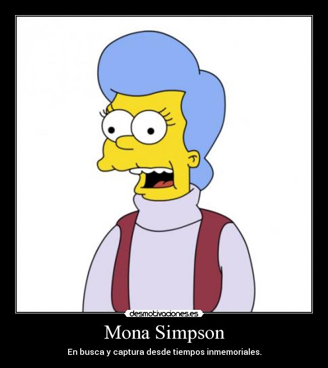 Mona Simpson - En busca y captura desde tiempos inmemoriales.