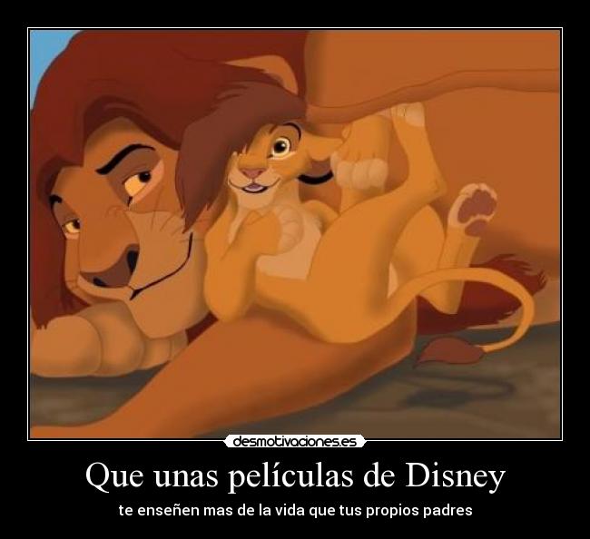 Que unas películas de Disney -