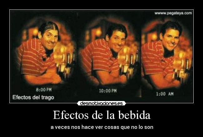 carteles bebida efectos desmotivaciones