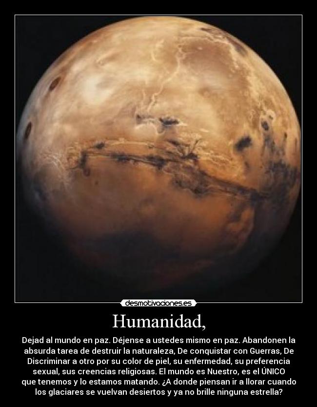 Humanidad, - 