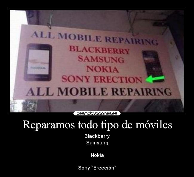 Reparamos todo tipo de móviles -