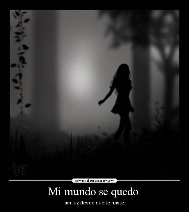 Mi mundo se quedo -