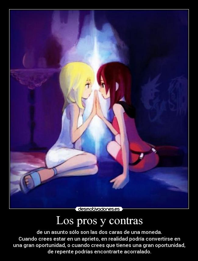 Los pros y contras - 