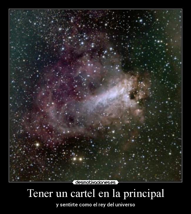 Tener un cartel en la principal - 