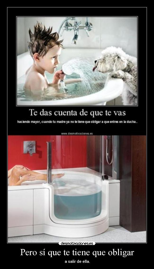 carteles ducha desmotivaciones