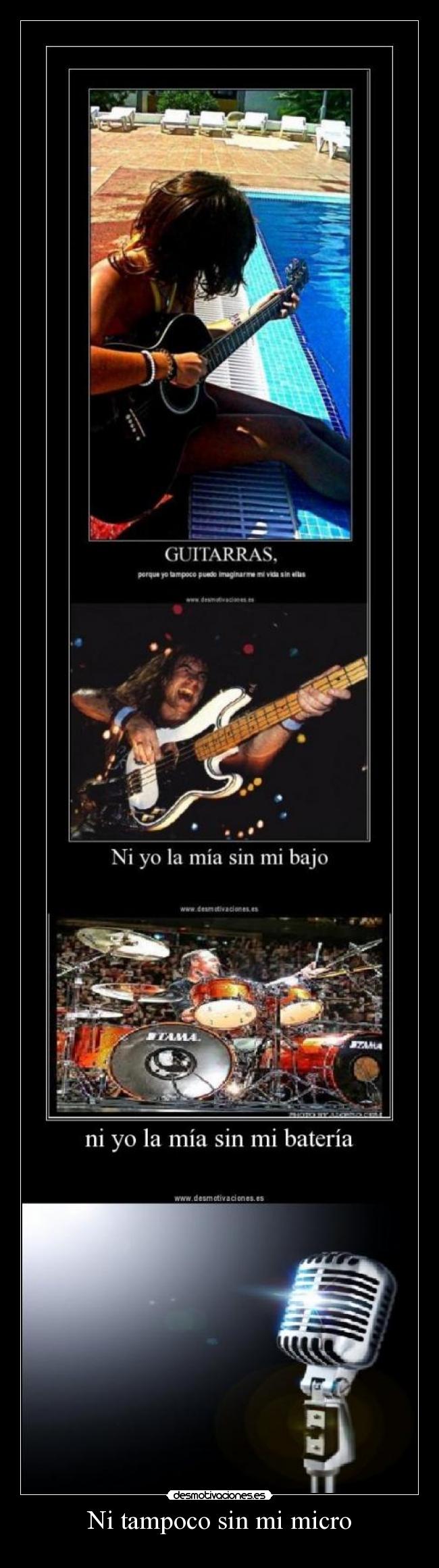 carteles mirco guitarra bateria bajo desmotivaciones