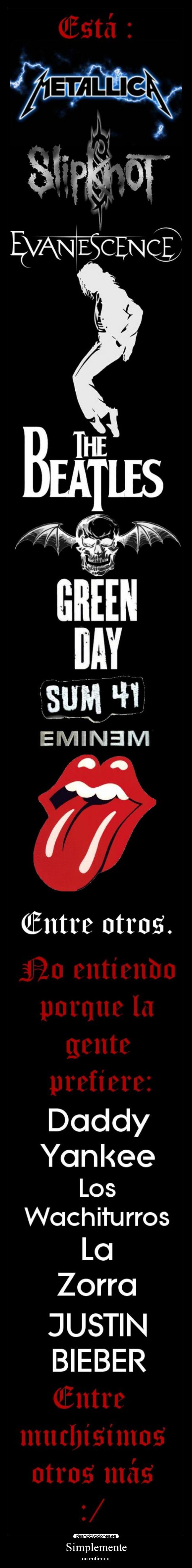 Simplemente - no entiendo.