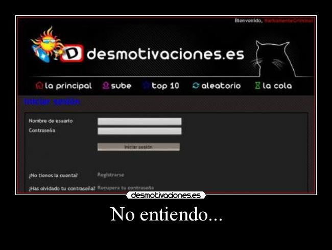 No entiendo... -  