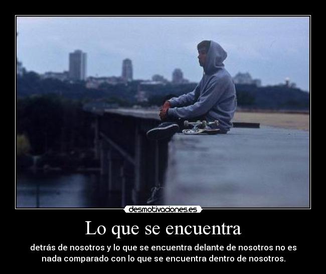 Lo que se encuentra -