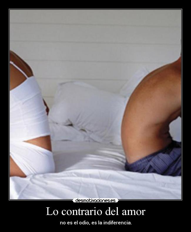 Lo contrario del amor - 