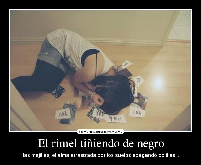 El rímel tiñiendo de negro - 