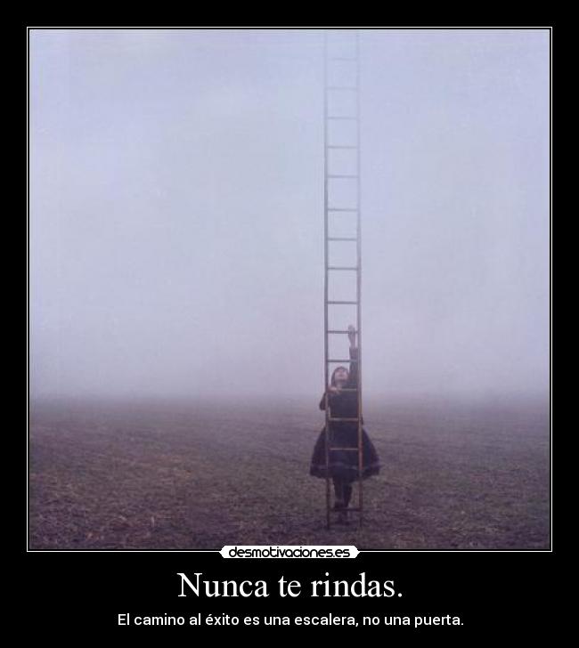 Nunca te rindas. - 