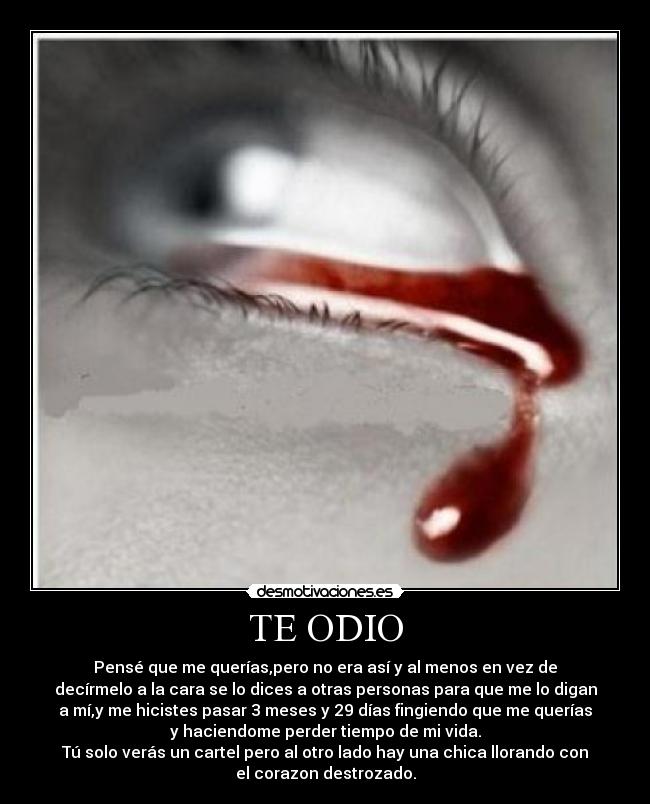 TE ODIO -