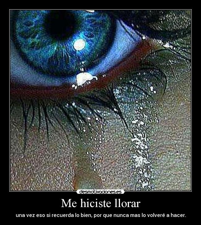 Me hiciste llorar - 