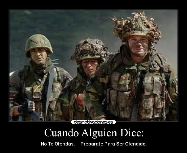 Cuando Alguien Dice: -