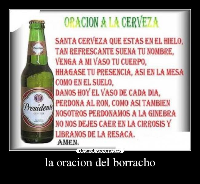 la oracion del borracho -