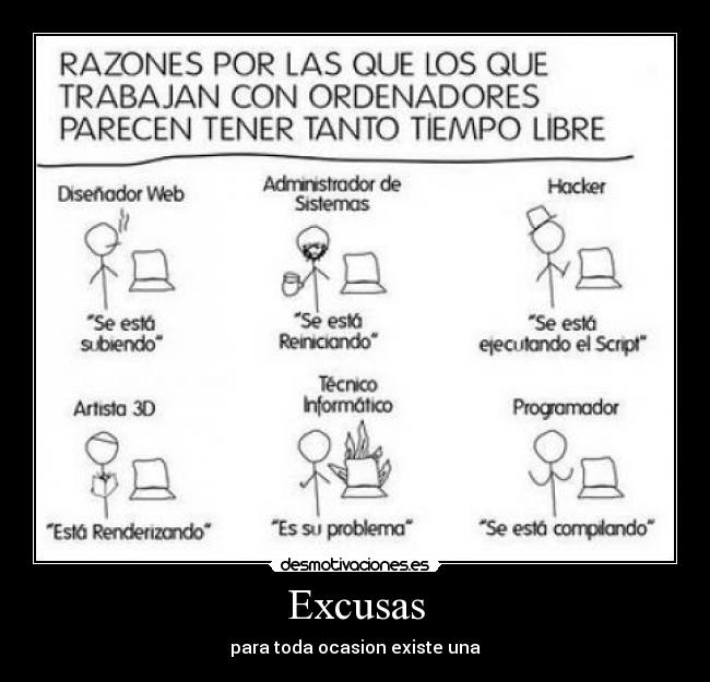Excusas - para toda ocasion existe una