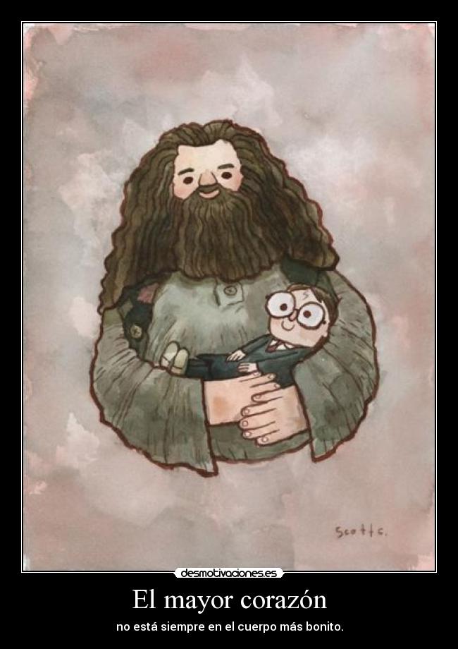 El mayor corazón - no está siempre en el cuerpo más bonito.