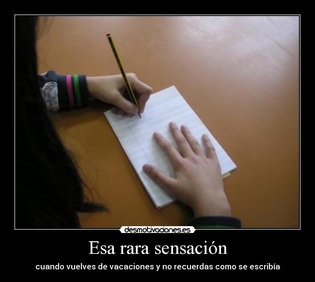 Esa rara sensación - 