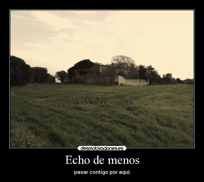 Echo de menos - 