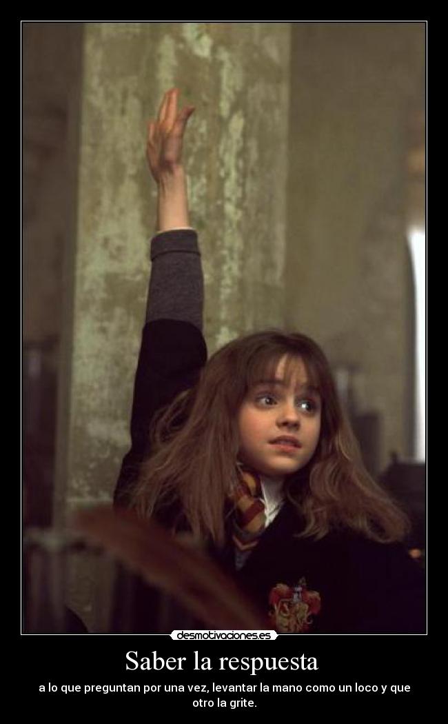 Saber la respuesta -