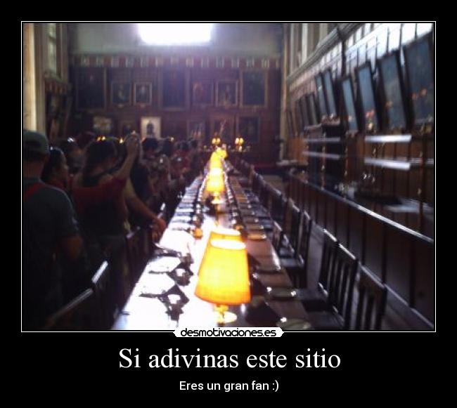 Si adivinas este sitio - Eres un gran fan :)