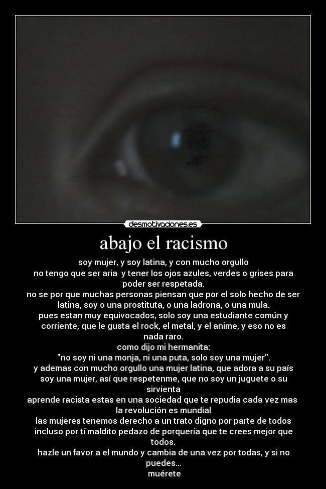 abajo el racismo - 