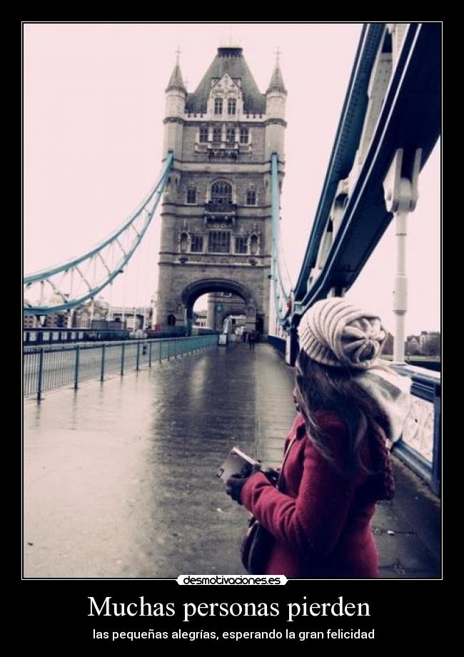 Muchas personas pierden -