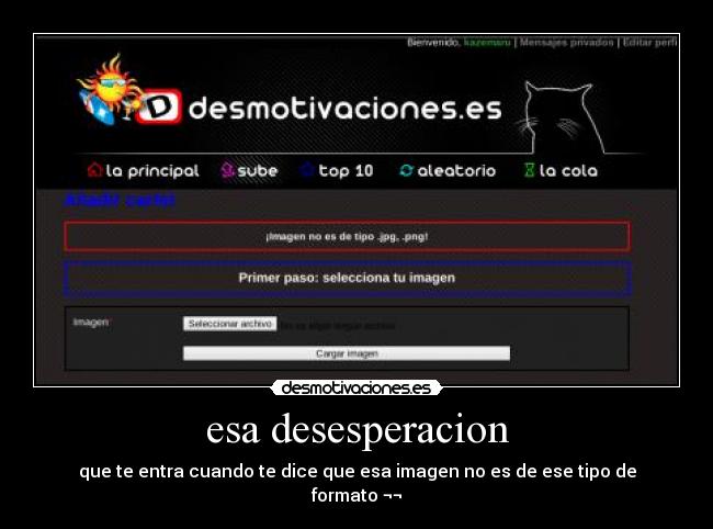 esa desesperacion -