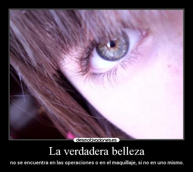 La verdadera belleza -
