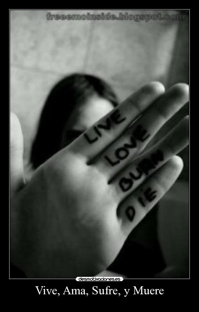 Vive, Ama, Sufre, y Muere -