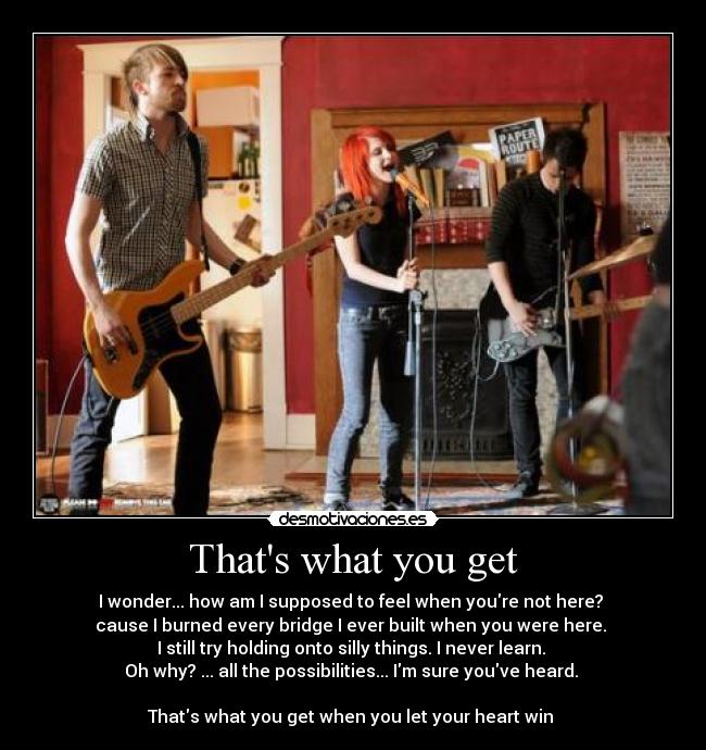 Thats what you get -