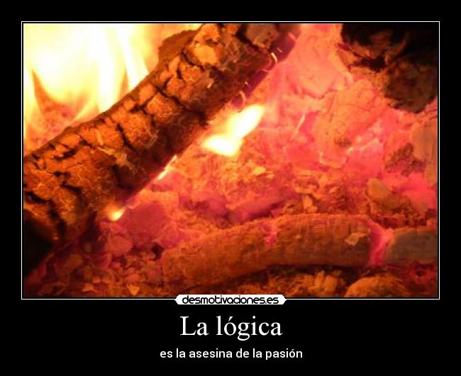 La lógica - es la asesina de la pasión